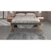 Puff Decorativo Recamier Madri Linho Cinza Grafite