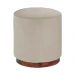Puff Decorativo Redondo Itália Creme