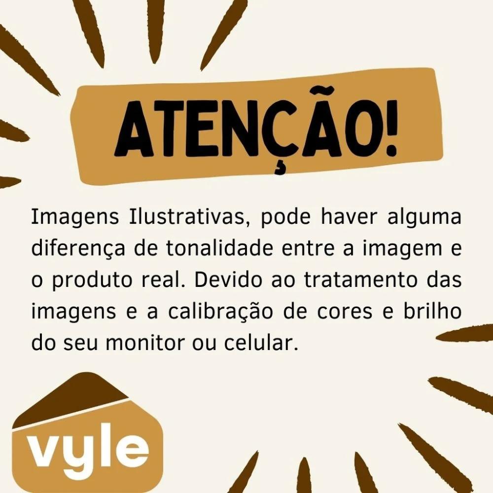 Puff Redondo Ipanema Linho Bege com Base em Madeira