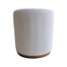 Puff Redondo Saturno Bouclé Off White
