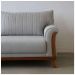 Sofá Living Louise 3 Lugares Linho Cinza 2,20 M