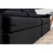 Sofá Retrátil Reclinável Imperial Molas Ensacadas Veludo Preto 2,50M