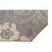 Tapete Adana Floral Retangular (150x200) Polipropileno Cinza