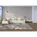 Tapete Adana Floral Retangular (200x250) Polipropileno Cinza