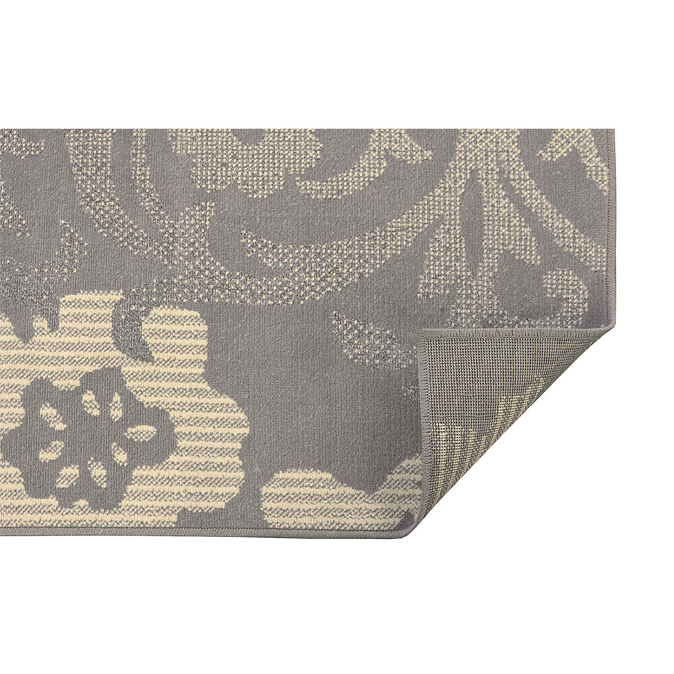 Tapete Adana Floral Retangular (200x250) Polipropileno Cinza