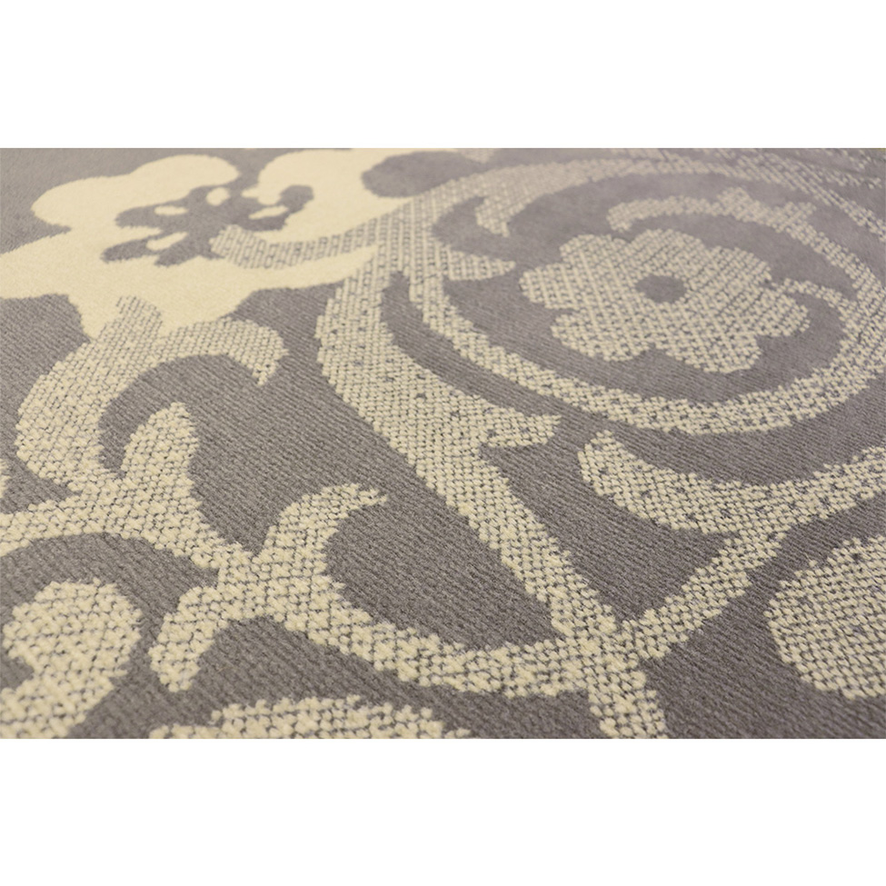 Tapete Adana Floral Retangular (200x300) Polipropileno Cinza