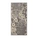 Tapete Adana Floral Retangular (50x100) Polipropileno Cinza
