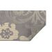 Tapete Adana Floral Retangular (50x100) Polipropileno Cinza