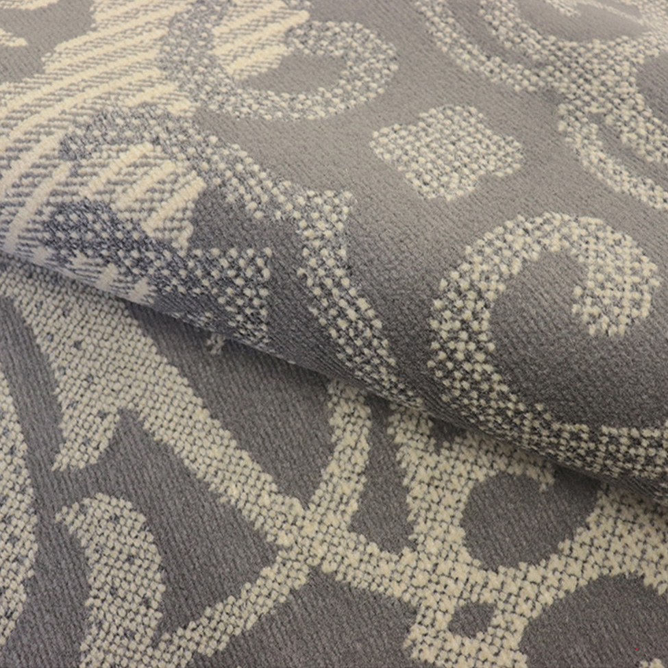 Tapete Adana Floral Retangular (50x100) Polipropileno Cinza