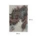 Tapete Alice Arte Retangular Veludo (200x285) Cinza