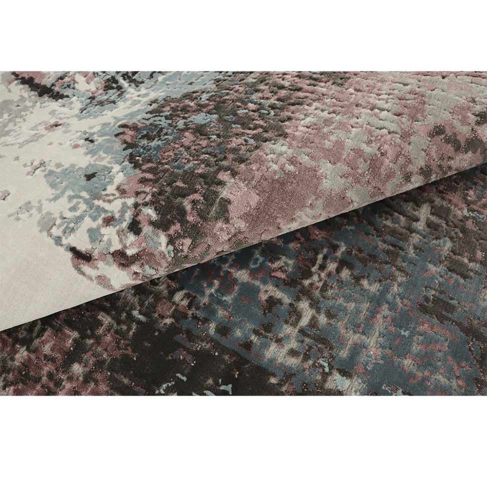Tapete Alice Arte Retangular Veludo (200x285) Cinza