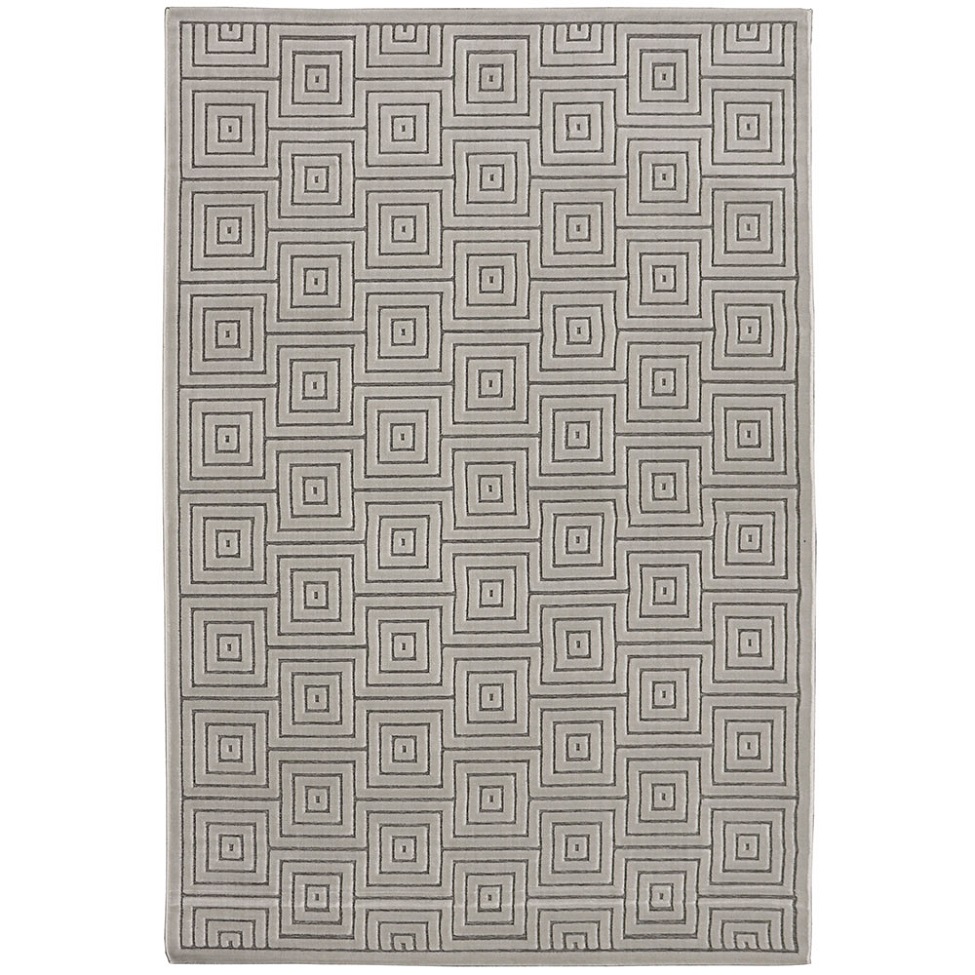 Tapete Alice Blocos Retangular Veludo (160x235) Cinza