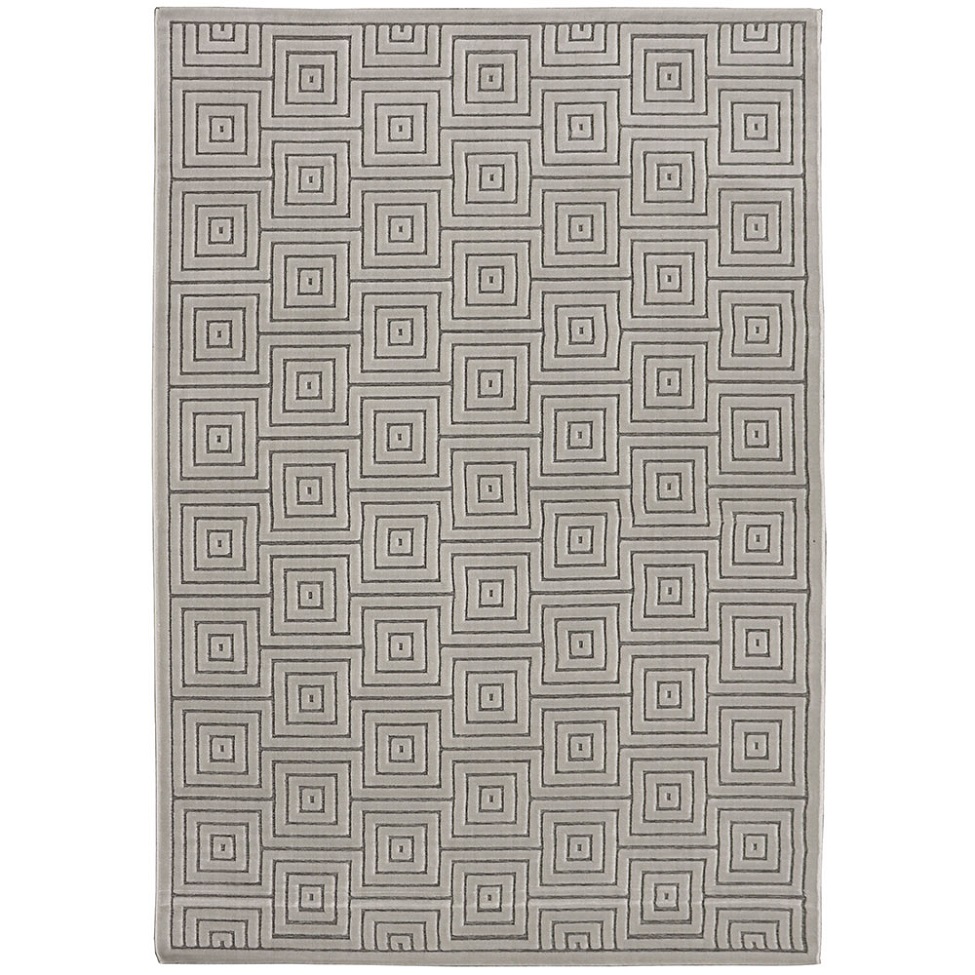 Tapete Alice Blocos Retangular Veludo (200x285) Cinza