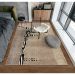 Tapete Ancestralidade Fossil Retangular Veludo (150x200) Bege