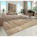 Tapete Ancestralidade Fossil Retangular Veludo (300x400) Bege