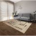 Tapete Ancestralidade JMB Retangular Veludo (150x200) Bege