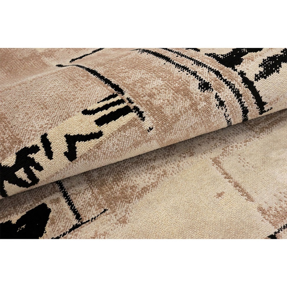 Tapete Ancestralidade JMB Retangular Veludo (200x290) Bege