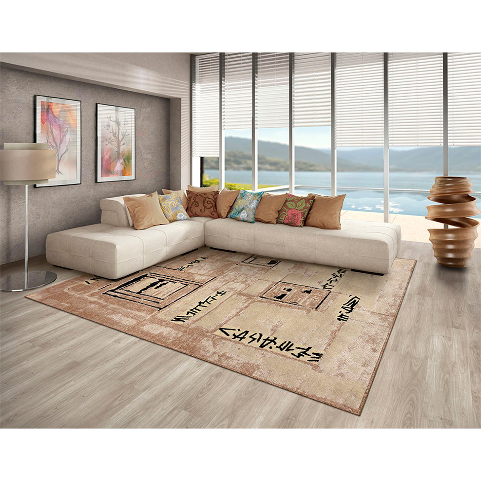 Tapete Ancestralidade Retangular (190x240) Polipropileno Bege