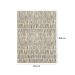 Tapete Ancestralidade Tag Retangular Veludo (150x200) Cinza