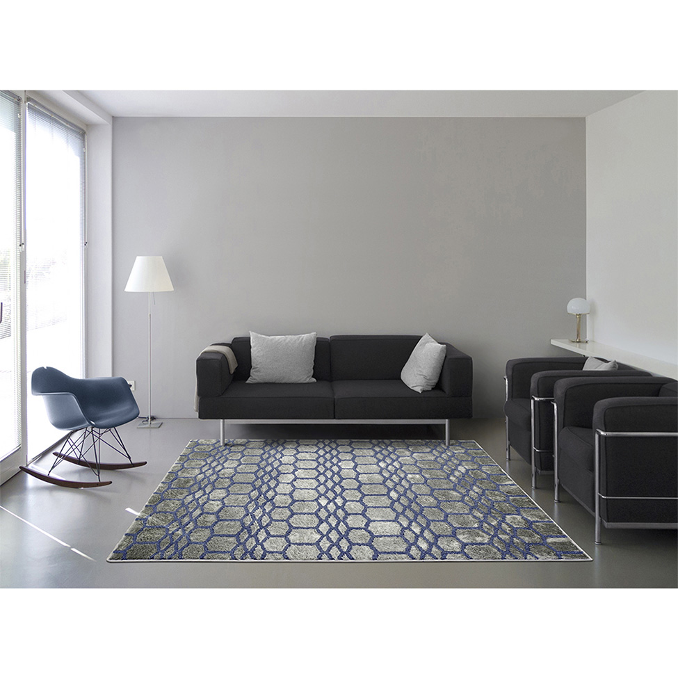 Tapete Attuale Retangular (150x200) Silk Jeans