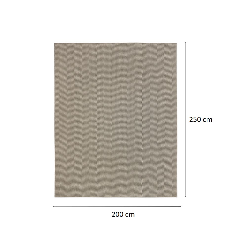 Tapete Bali Estilo Retangular Jacquard (200x250) Cinza