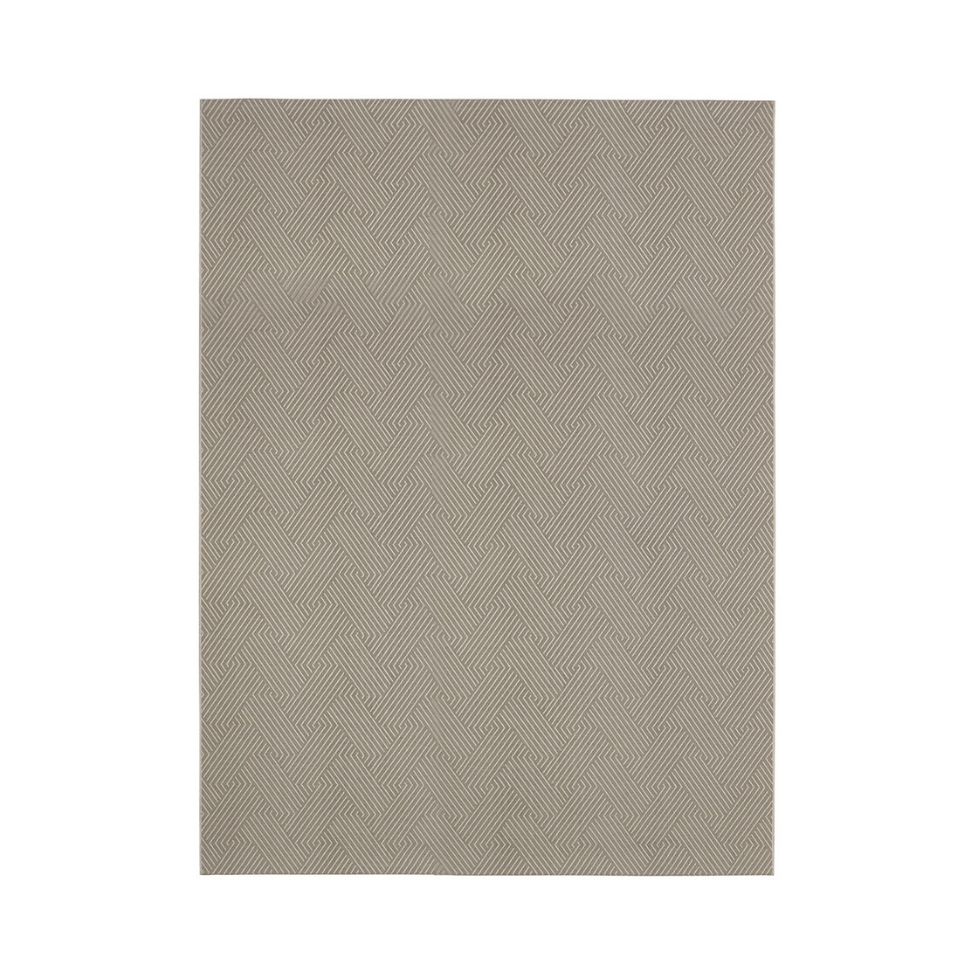 Tapete Bali Formas Retangular Bouclé (400x600) Cinza