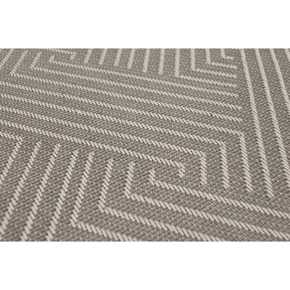 Tapete Bali Formas Retangular Bouclé (400x600) Cinza