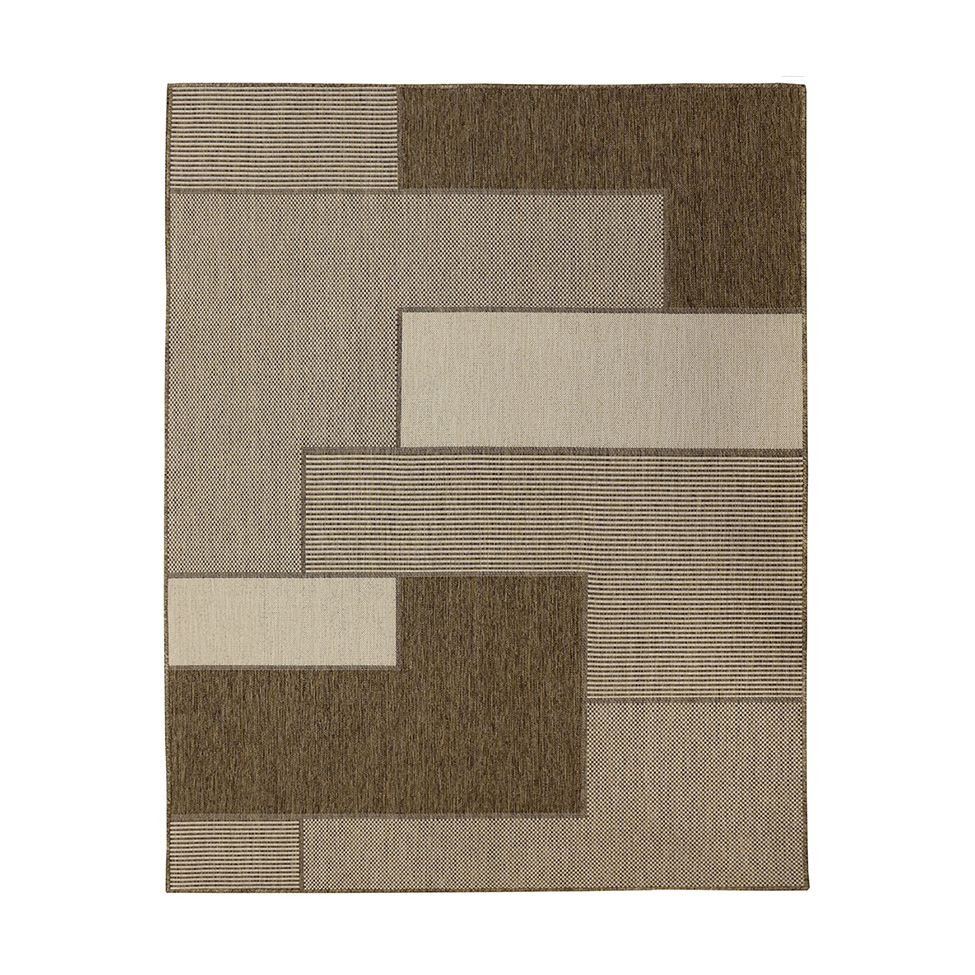 Tapete Bali Lascas Retangular Polipropileno (100x150) Bege