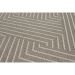 Tapete Bali Retangular Roselan Fiber (150x200cm) Marrom e Creme