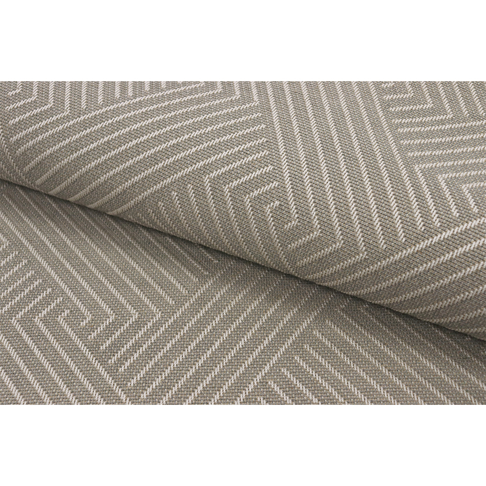 Tapete Bali Retangular Roselan Fiber (200x250cm) Marrom e Creme