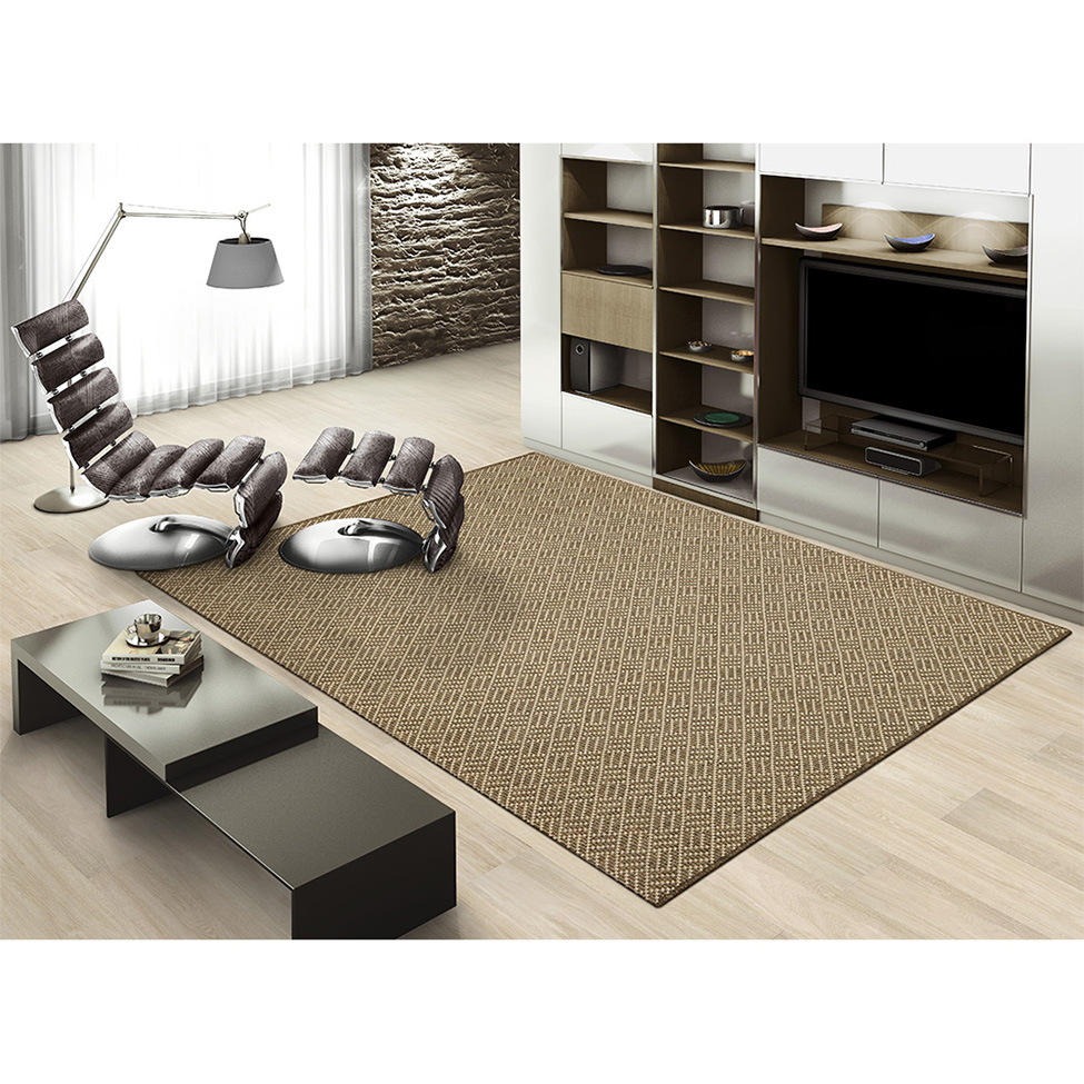 Tapete Bali Textura Retangular Polipropileno (150x200) Bege