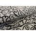 Tapete Black White Retangular Polipropileno (100x160) Preto e Branco