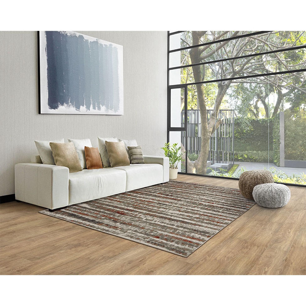 Tapete Capri Retangular Veludo (250x300) Cinza