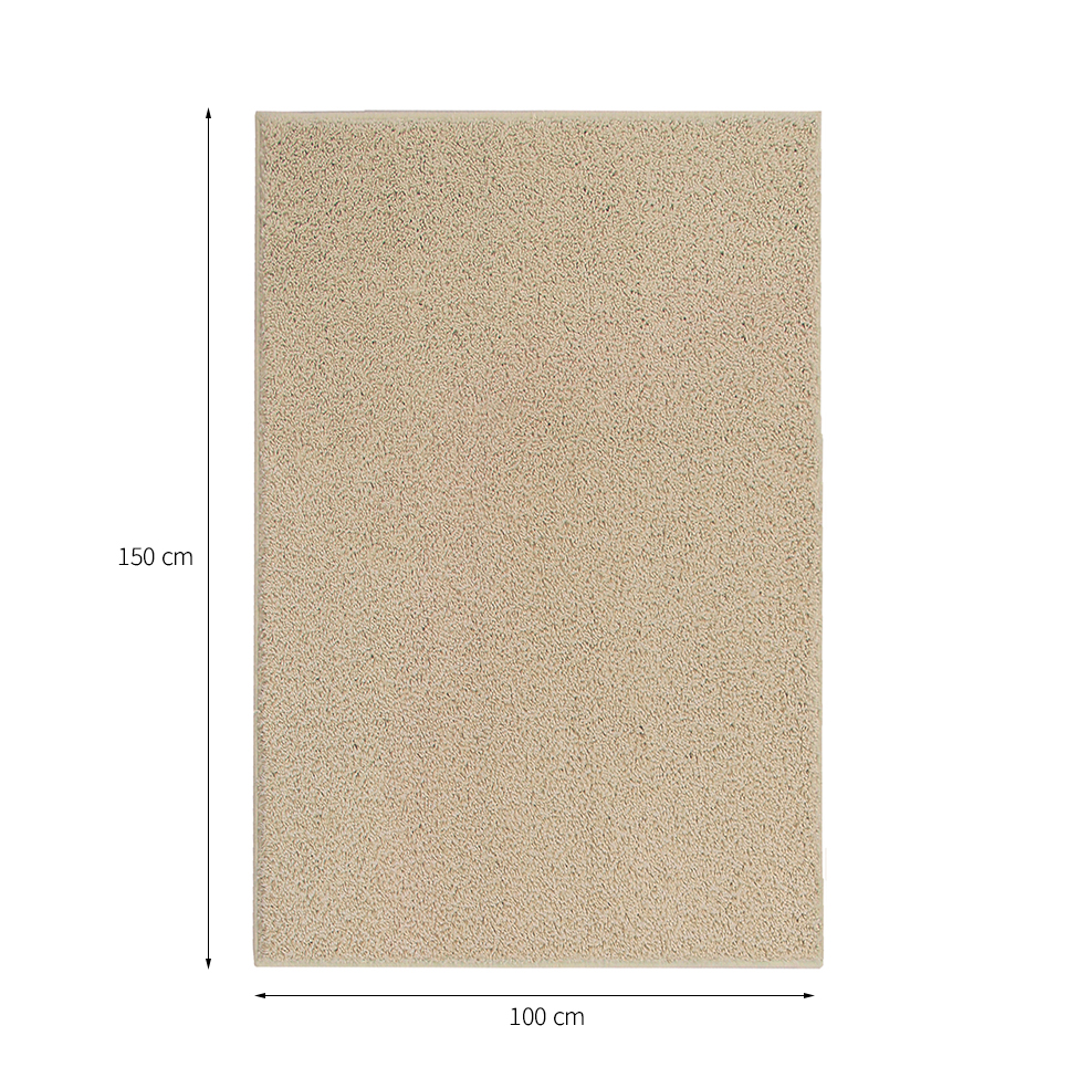Tapete Charmin Retangular Shaggy (100x150 cm) Natural