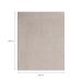 Tapete Charmin Retangular Shaggy (100x150 cm) Platina