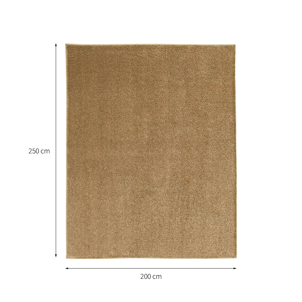 Tapete Charmin Retangular Shaggy (200x250 cm) Trigo