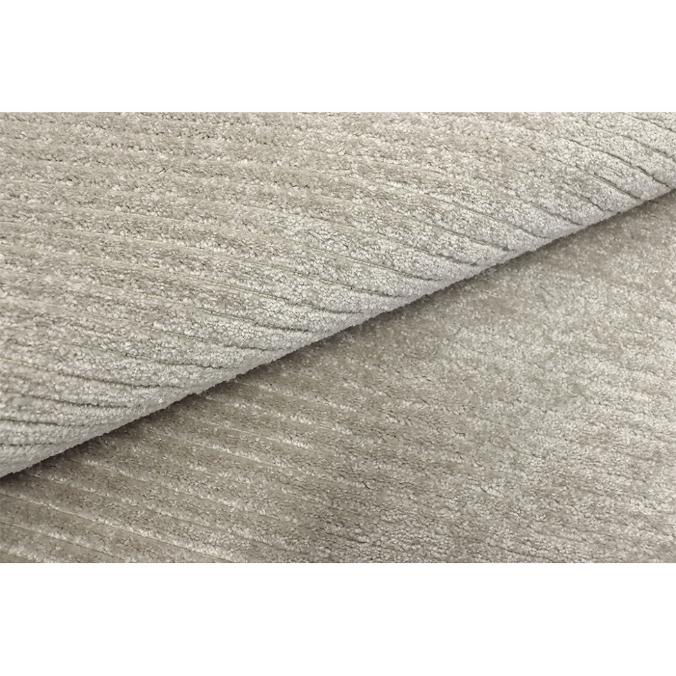 Tapete Chevron Redondo Bouclé (140x140) Prata