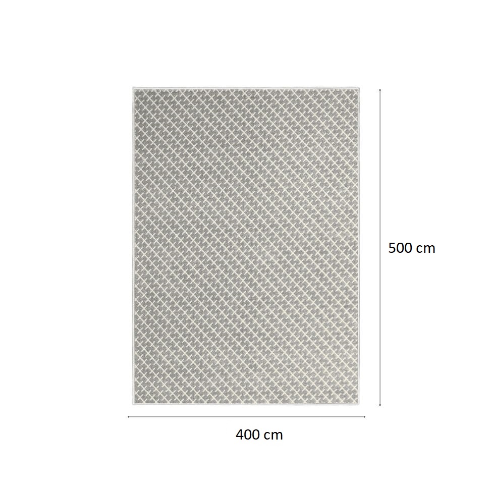 Tapete Classe A Diagonal Retangular Veludo (400x500) Cinza