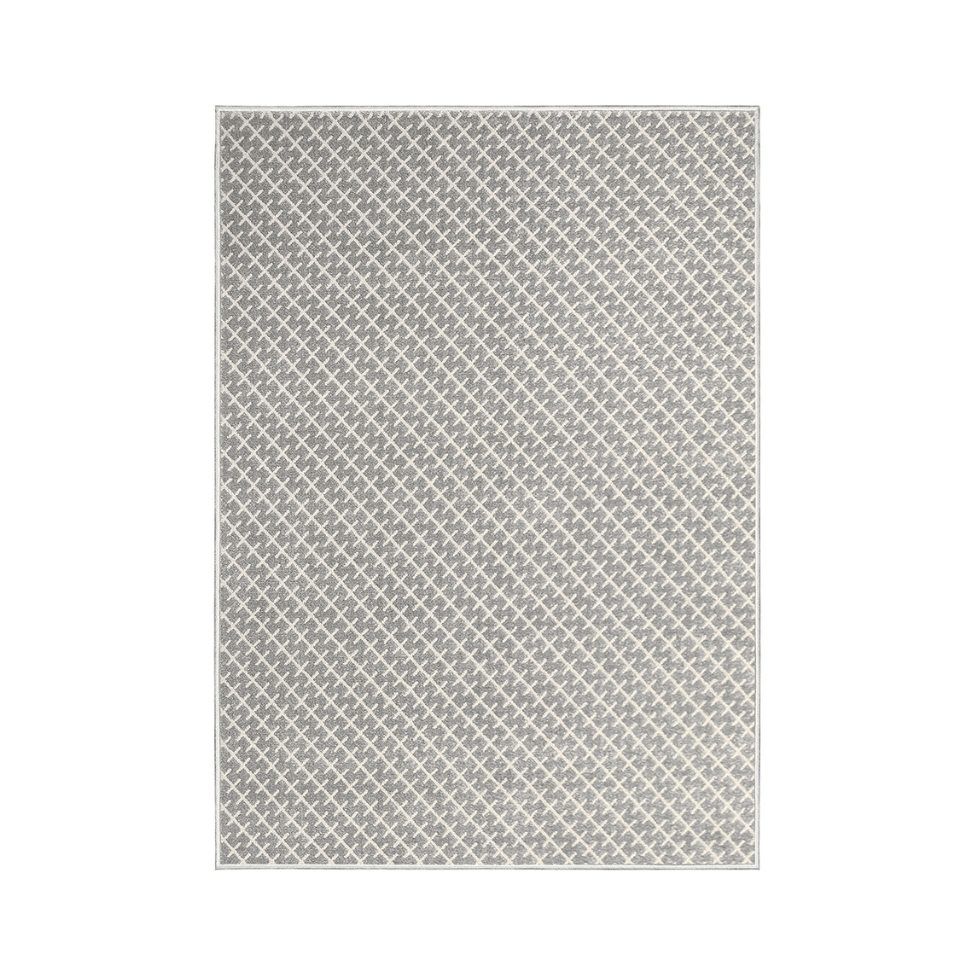 Tapete Classe A Diagonal Retangular Veludo (400x600) Cinza