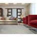 Tapete Classe A Diagonal Retangular Veludo (400x600) Cinza