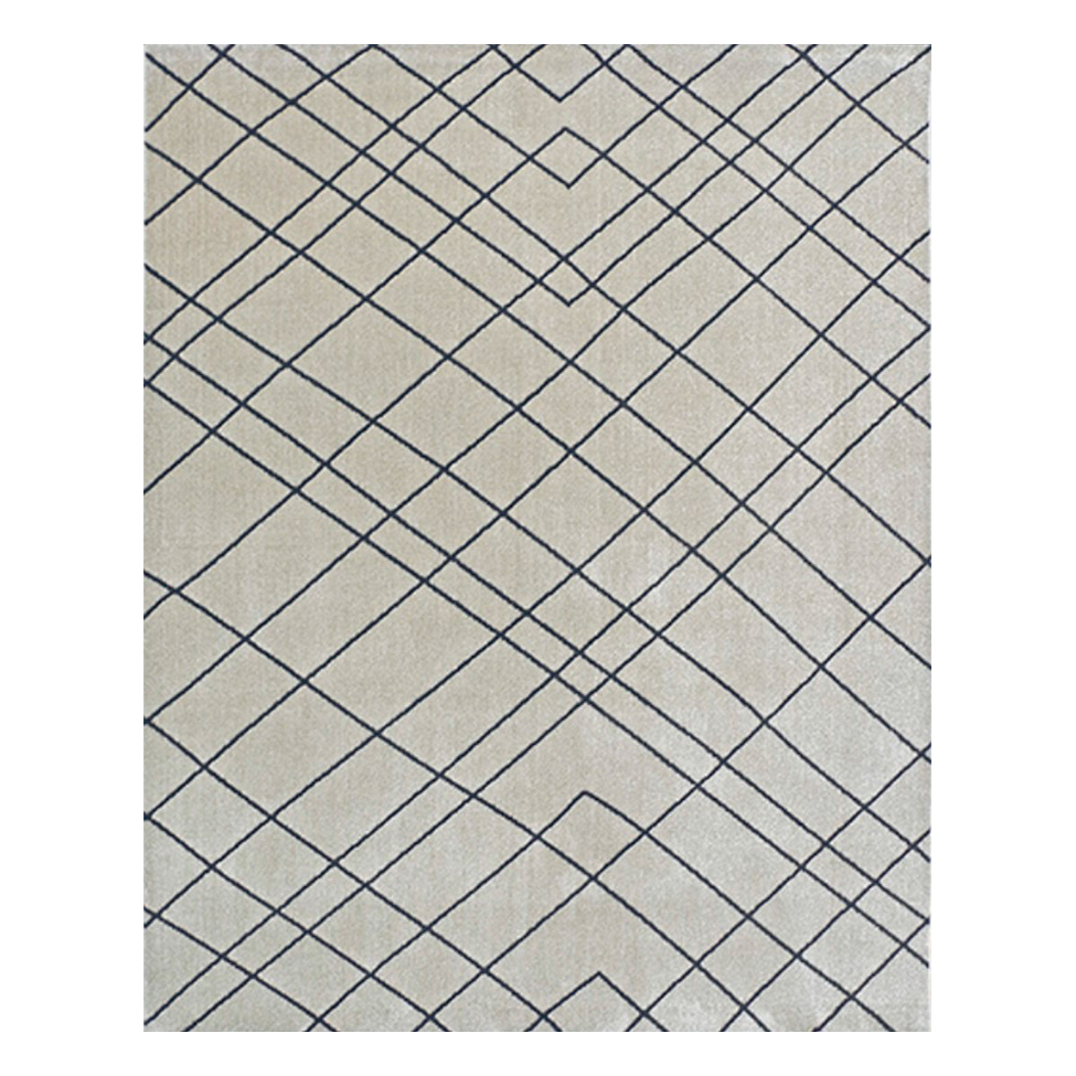 Tapete Classe A Retangular Saxony (150x200) Riscos Bege