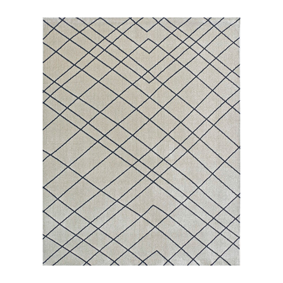 Tapete Classe A Retangular Saxony (200x290) Riscos Bege