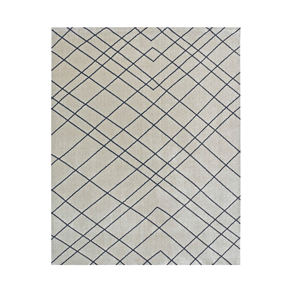 Tapete Classe A Retangular Saxony (66x120) Riscos Bege