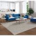 Tapete Eco Terra Argila Retangular Bouclé (200x300) Cinza