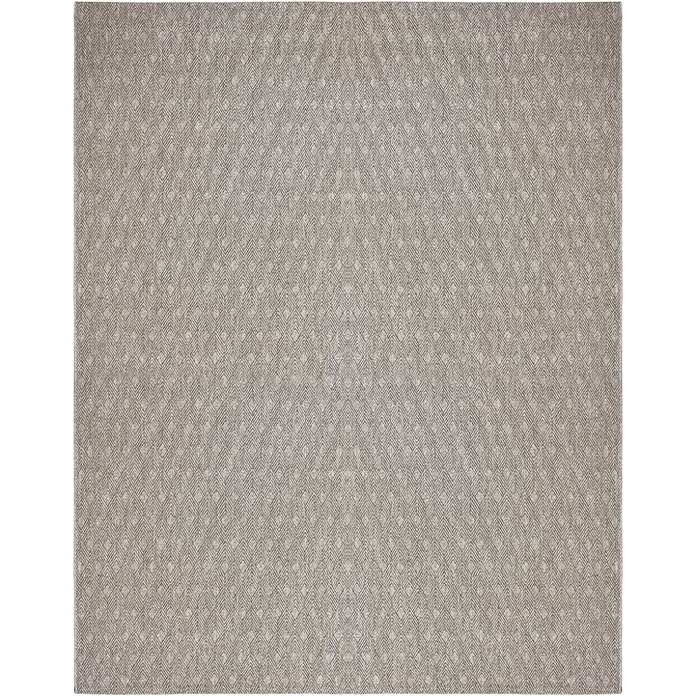 Tapete Eco Terra Argila Retangular Bouclé (400x500) Cinza