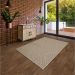 Tapete Eco Terra Cerâmica Retangular Bouclé (100x150) Bege