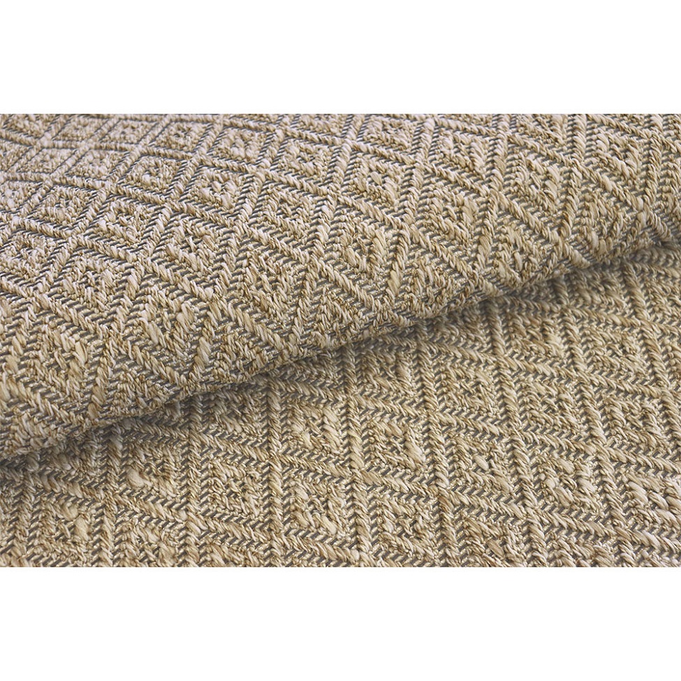 Tapete Eco Terra Cerâmica Retangular Bouclé (200x300) Bege