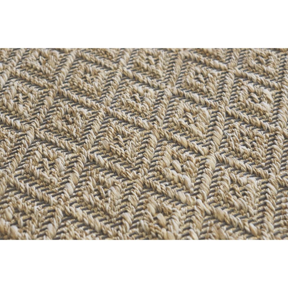 Tapete Eco Terra Cerâmica Retangular Polipropileno (150x195) Bege
