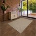 Tapete Eco Terra Cerâmica Retangular Polipropileno (95x150) Bege