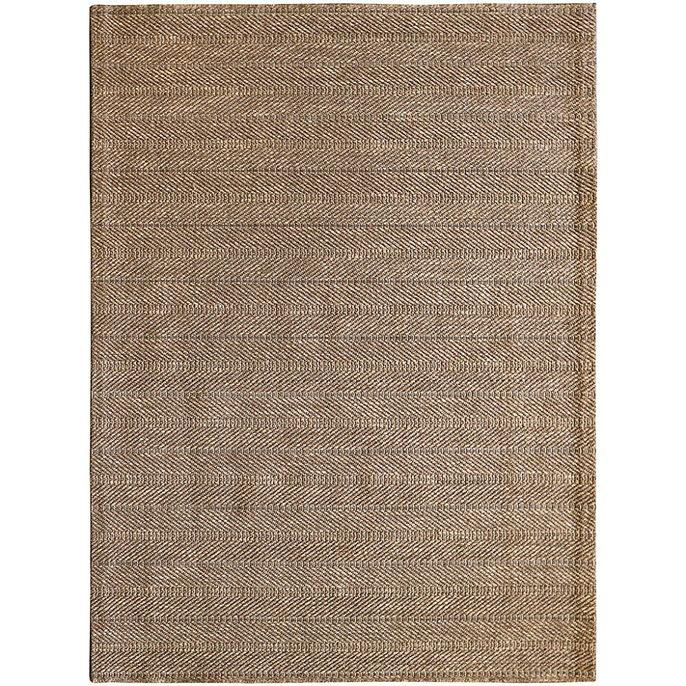 Tapete Eco Terra Madeira Retangular Bouclé (100x150) Bege